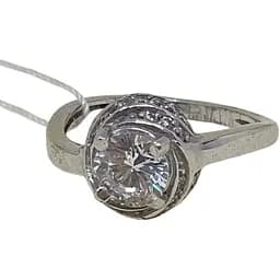 Серебряное кольцо Агни с фианитами. Артикул 1412/9Р-CZ ЛАКИ 18,5