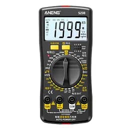 Мультиметр ANENG AN-SZ08+, вимірювання: V, A, R, C, T, F, функція hFE - мініатюра 2