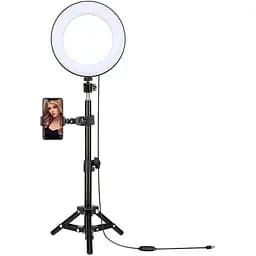 Лампа 8" на штативі з пультом Bluetooth Тримач із кільцевим освітленням MY108