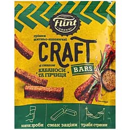Гренки Flint Craft Bars Ржано-пшеничные со вкусом Кабаносы и горчица 80 г 
