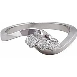 Золотое кольцо с бриллиантами.103502 16,5