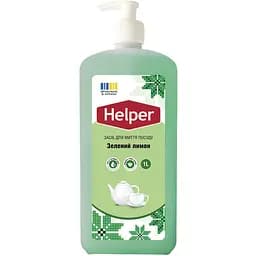 Засіб для миття посуду Helper зелений лимон 1 л