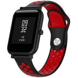 Спортивний ремінець Primo Perfor Sport для годинника Xiaomi Huami Amazfit Bip/Amazfit GTS Black Red