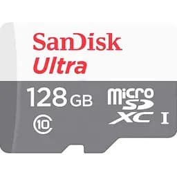 Карта памяти Sandisk 128GB microSDXC C10 UHS-I ULTRA (SDSQUNR-128G-GN6MN)