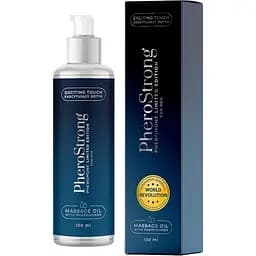 Масажна олія PheroStrong Massage Oil Blue, 100 мл