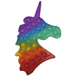 Сенсорна іграшка Pop it єдиноріг різнокольоровий