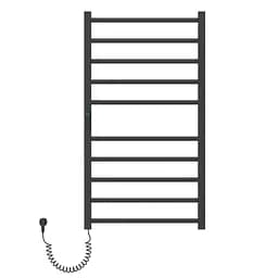 Электрический полотенцесушитель Volle Campo 500*900мм de la noche 9210.000104, Чорный матовый, Левое, Электронный
