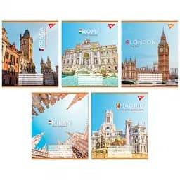 Тетради ученические 60 листов клетка Yes Greatest cityes, 10 шт. в упаковке