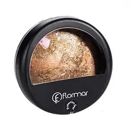 Пудра для лица запеченная Flormar Baked Terracota Powder №25 Marble pink cold Золотисто-розовая
