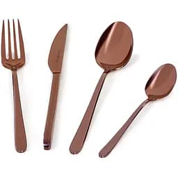 Набор столовых приборов Barazzoni Linea Oro 24 предмета малахитовая бронза (71490002406)