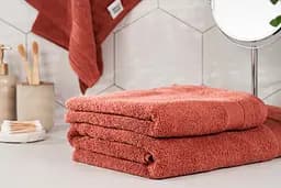 Рушник махровий Ardesto SuperSoft 70х140 см 100% бавовна теракотовий (ART2270RT)  - мініатюра 8