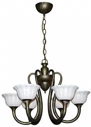 Люстра подвесная Brille для гостиной E27 60W BZ (BR-480S/6)