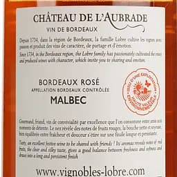 Вино Chateau De L'Aubrade Bordeaux Rose AOP, рожеве, сухе, 0,75 л - мініатюра 6