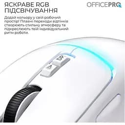 Комп'ютерна мишка OfficePro (M468W) Wireless/Bluetooth White (M468W) - мініатюра 8