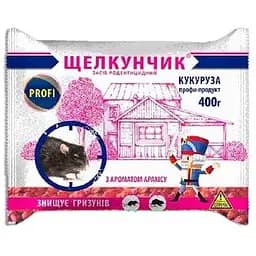 Родентицид Щелкунчик от мышей и крыс кукуруза 400 г (175155)