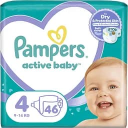 Подгузники Pampers Active Baby 4 (9-14 кг) 46 шт.