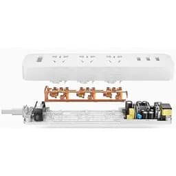 Мережевий фільтр-подовжувач Xiaomi Power Strip 3 розетки + 3 USB білий