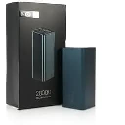 Зовнішній акумулятор для заряджання KP PD-65 Power Bank з електронним екраном 20000 mAh 65 Вт Чорний