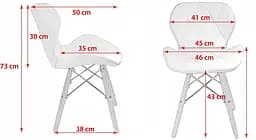 Крісло Jumi Scandinavian Design еко-шкіра чорний - мініатюра 6