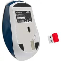 Комп'ютерна мишка Defender Dila MM-282 Wireless White/Blue (52282) - мініатюра 7