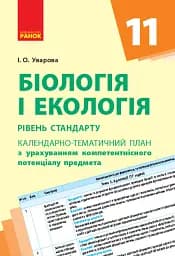 Біологія і екологія 11 клас. Календарно-тематичний план. Рівень стандарту