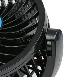 Подвійний портативний міні вентилятор Portable Fan F30 USB 8-15Вт 360° Чорний - мініатюра 3