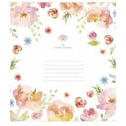 Зошит учнівський Школярик Tender Garden 012-3378L-3 в лінію 12 аркушів 