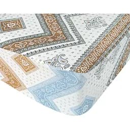 Простыня на резинке Iris Home Dortha ранфорс 200х160х25 см разноцветная (svt-2000022310192)