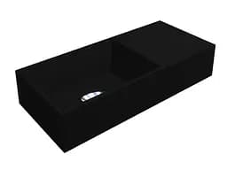 Умивальник Miraggio Copper 500 mirastone black 0002475, Чорний матовий - мініатюра 3
