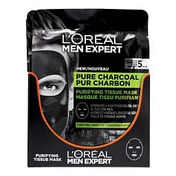 Тканинна маска L'Oreal Paris Men Expert Pure Charcoal, для чоловіків, 30 г - мініатюра 4