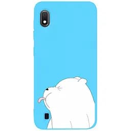 Чохол-накладка Toto Matt TPU 2 mm Print Case Samsung Galaxy A10 #57 Bear Tongue Sky Blue