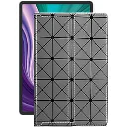 Чехол StatusCASE из экокожи для планшета Lenovo Pad Pro 2021 Серый ромб