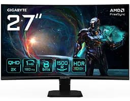 Монітор 27" Gigabyte GS27QCA Gaming Monitor Curved QHD VA 180Hz (GS27QCA Gaming Monitor)