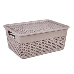 Кошик Stars Plast з кришкою какао 3.5 л (94254/как)