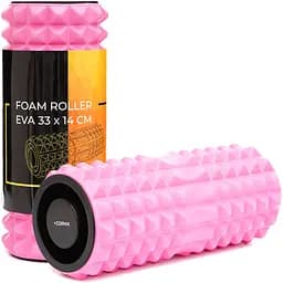 Масажний ролик Cornix EVA 33 x 14 см (валик, ролер) XR-0339 Pink