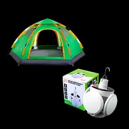 Автоматическая палатка - Smart Camp ( 4-х местная ) + Походная лампа на аккумуляторе