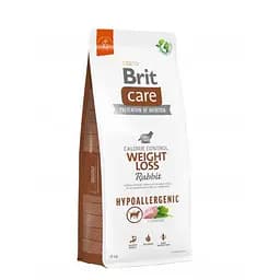 Сухой корм Brit Care Dog Hypoallergenic Weight Loss для собак с избыточным весом, гипоаллергенный с кроликом, 12 к