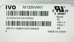 Матриця 13.3 M133NWN1 R.1 1366х768, 30pineDP, LED, SLIM вертикальні вушки, матова, роз'єм ліворуч знизу, for ASUS UX32V для ноутбука - мініатюра 2