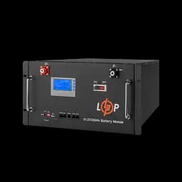 Акумулятор LP LiFePO4 48V (51,2V) - 230 Ah (11776Wh) (Smart BMS 200A) з LCD RM RS485/CAN - мініатюра 2