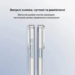 Чохол Vokamo для iPhone 15 Pro Max подвійний захисний з магнітним кільцем прозорий (NVK010806) - мініатюра 4