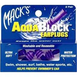 Беруші Mack's Aquablock фіолетові 2 пари