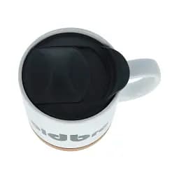 Керамічний кавовий кухоль OldBro classic White 400 мл з ізольованим корковим дном і кришкою - мініатюра 4