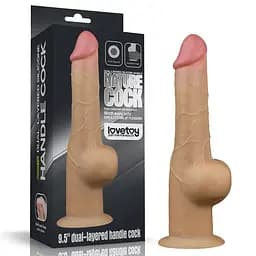 Реалістичний силіконовий фалоімітатор 9.5'' DUAL LAYERED LOVETOYS 66-LV411031 99192