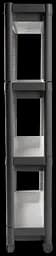 Етажерка 4-х ярусна 6014 Long Shelf GREY 54х18х91 см VIOLET HOUSE meb0000376 - мініатюра 2