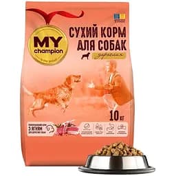 Сухий корм для собак MY champion з ягням 10 кг