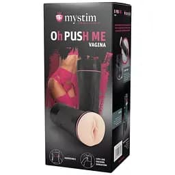 Мастурбатор-вагіна Mystim O(h) Push Me Vagina, можна стискати та регулювати вакуум
