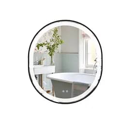 Дзеркало Qtap Gemini 800x700 з LED-підсвічуванням Touch, з антизапотіванням, з димером температури кольору (3000-6500K) Reverse QT2578R8072B