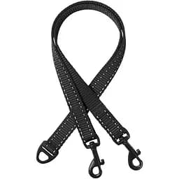 Поводок-спарка для собак рефлекторный Barksi Active (ширина 16 мм, длина 60 см) черный
