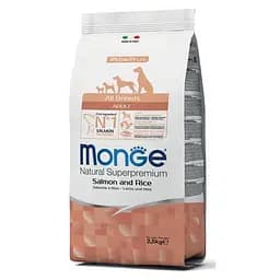 Сухий корм Monge Dog All Breeds Adult з лососем і рисом для дорослих собак усіх порід 2,5 кг
