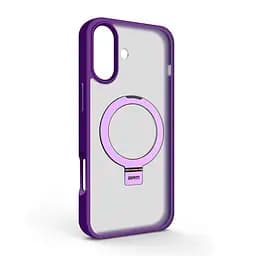 Чехол для Apple iPhone 16 Plus, Unit Stand, фиолетовый, MagSafe, противоударный защитный чехол-панель с подставкой, поддержкой магнитных держателей и беспроводной зарядки, защита всего корпуса, силикон + поликарбонат, ArmorStandart (ARM78732)